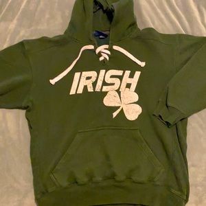 Irish L Hoodie with Hockey Laces
